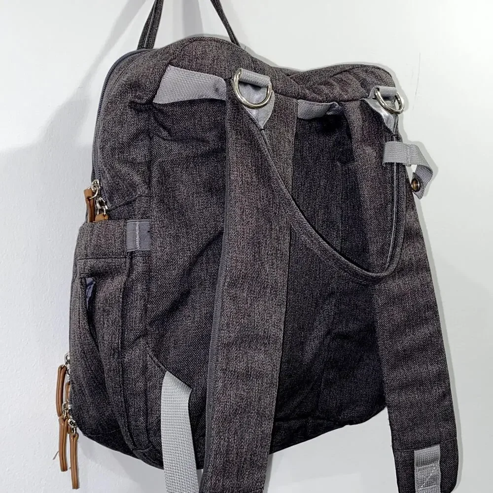 Ruvalino Diaper Bag Backpack in Dark Gray